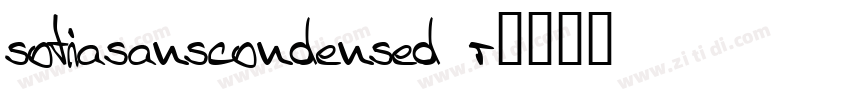 sofiasanscondensed r字体转换